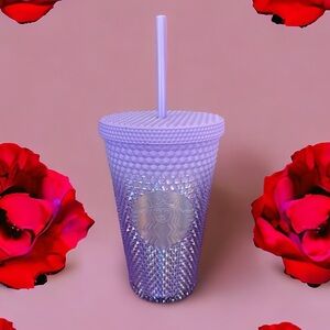 Starbucks 2023 Purple Lilac Ombre Bling Gradient Studded Tumbler Grande New